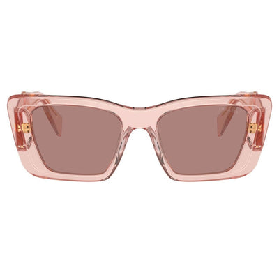 Prada PR08YS 19Q10D 51 Transparent Peach/Brown