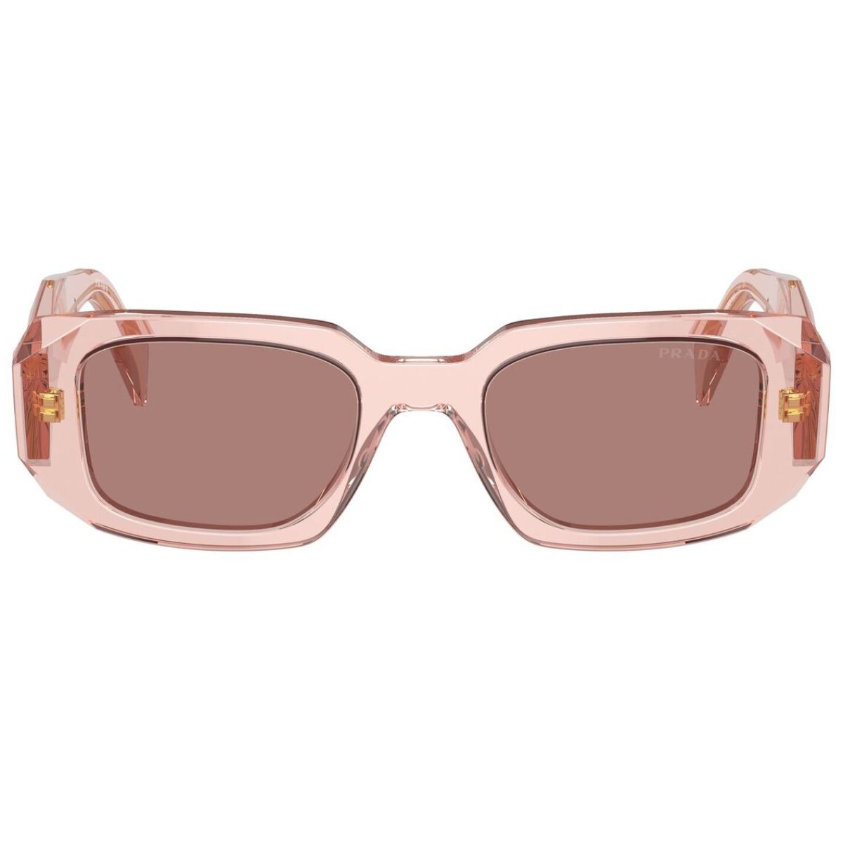 Prada PR17WS 19Q10D 49 Transparent Peach/Brown Lens