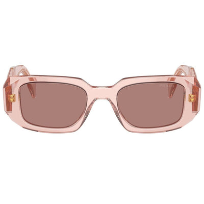 Prada PR17WS 19Q10D 49 Transparent Peach/Brown Lens