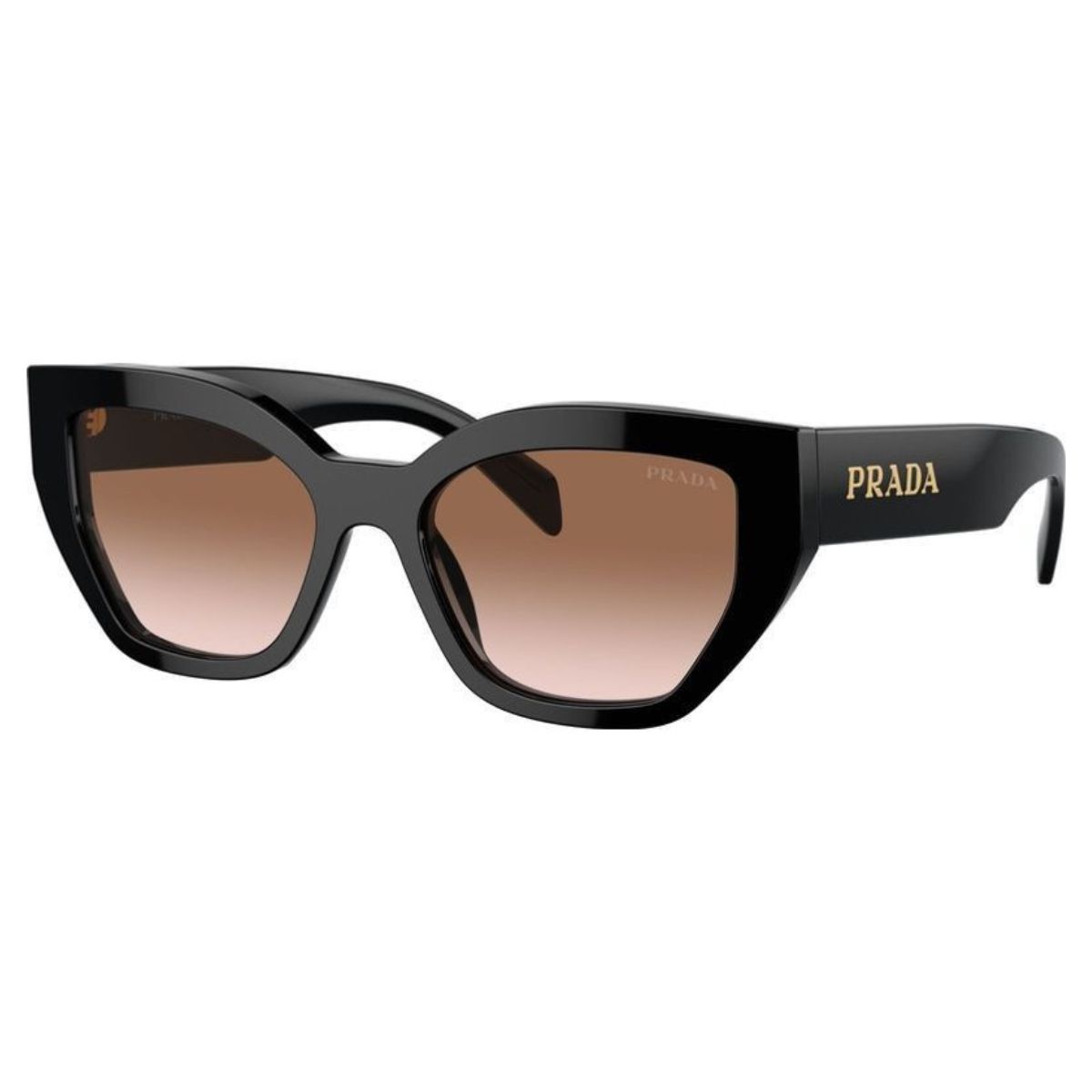 Prada PRA09S 1AB0A6 53 Black/Brown Gradient