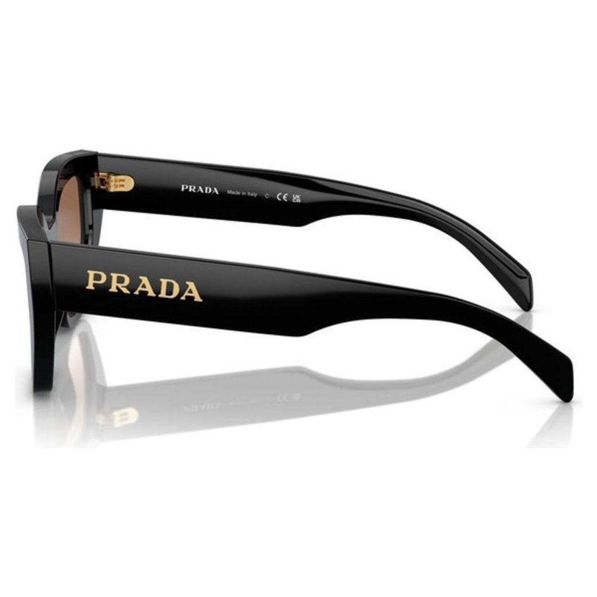 Prada PRA09S 1AB0A6 53 Black/Brown Gradient