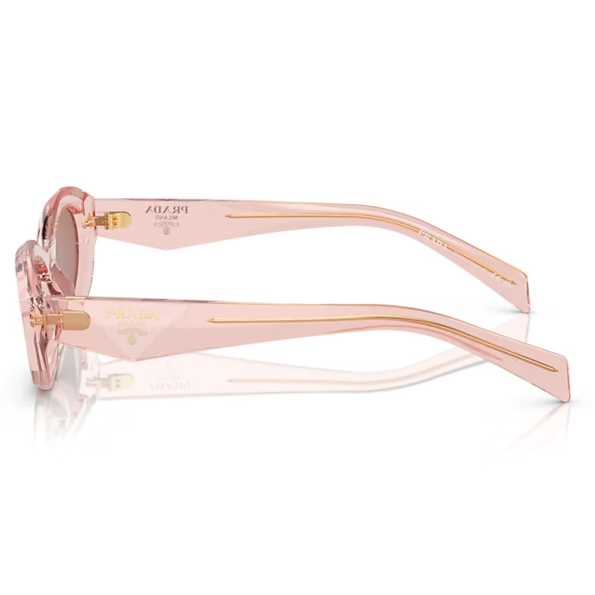 Prada PR26ZS 19Q10D 55 Transparent Peach/Brown Lens