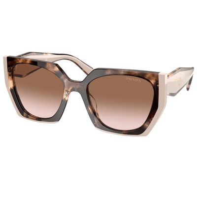 Prada PR15WS 01R0A6 54 Caramel TortoiseBrown Gradient sunglass culture geometric angular cat eye sunnies store coomera