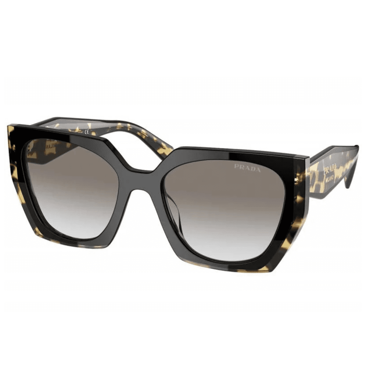 Prada PR15WS 3890A7 54 Black and Medium Tortoise/Grey Gradient