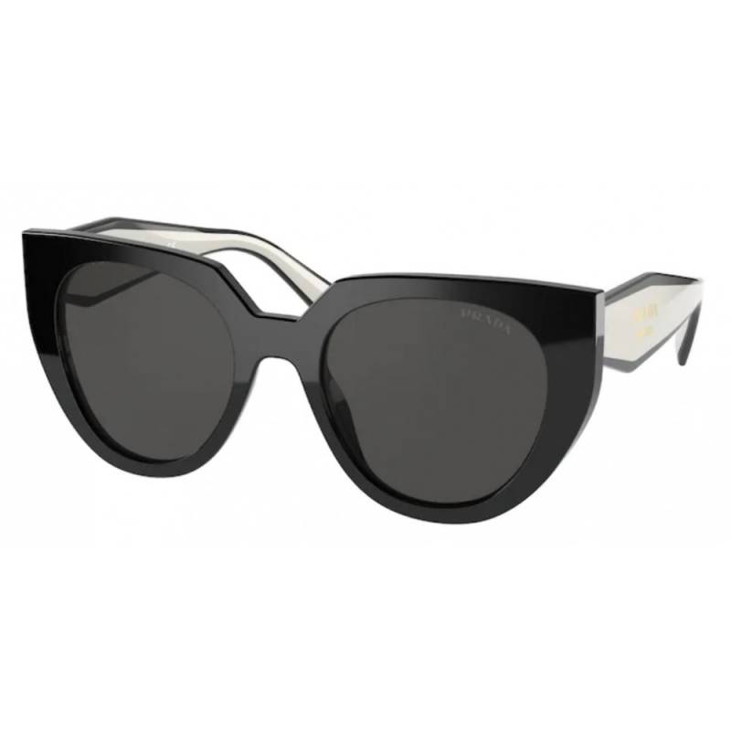 Prada PR14WS 09Q5S0 52 Black/Grey White/Talc
