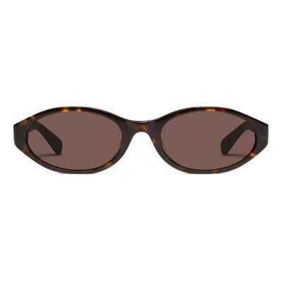 QUAY AURA POINTS neutral tort tortoiseshell brown oval 78630 sunnies store coomera sunglass culture online front