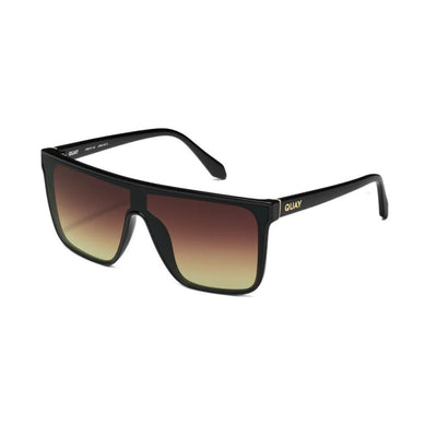 QUAY NIGHTFALL Medium black brown yellow 78598 online sunnies store sunglass culture