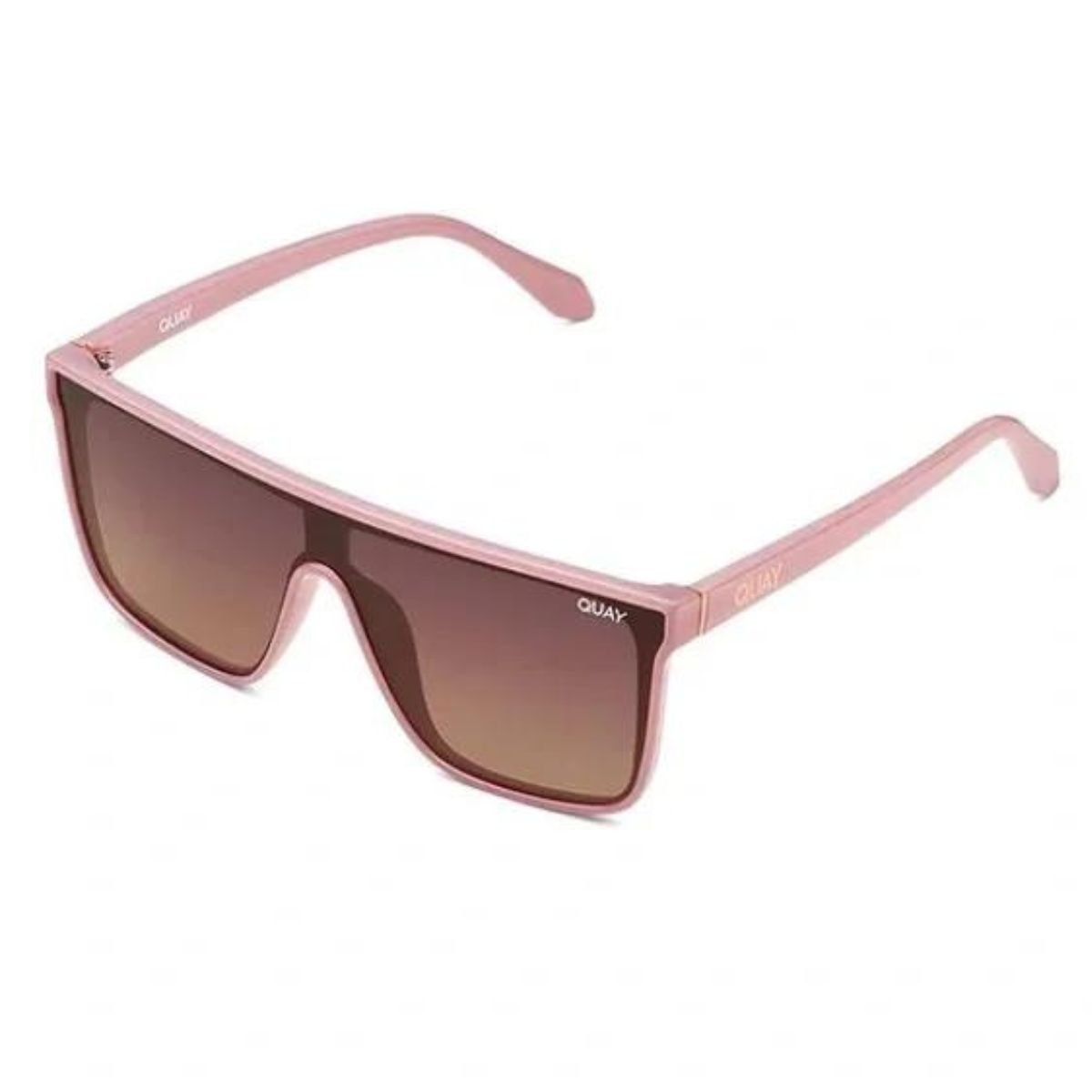 Quay Nightfall Pink Brown Polarised SHIELD-UNISEX-SUNGLASS-CULTURE-SIDE