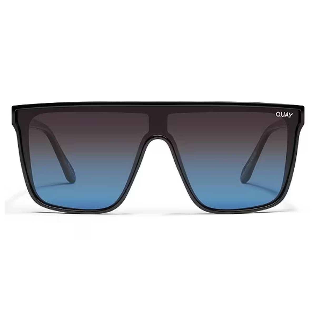 Quay Nightfall XL Black Blue Polarised Sunglass Culture Front