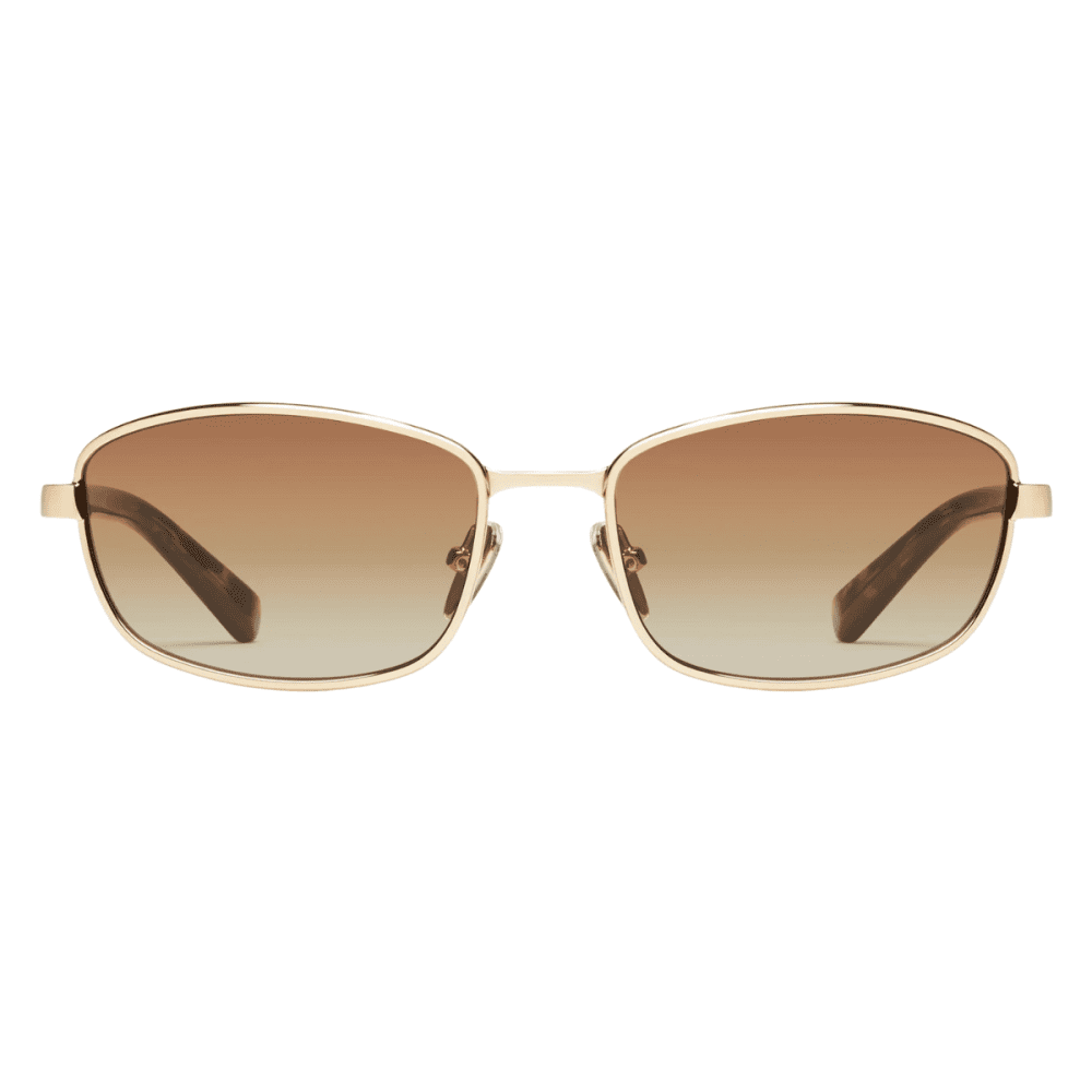 QUAY TEXT ME GLD SEP 78600 brown light lens sunglass culture coomera