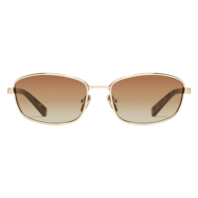 QUAY TEXT ME GLD SEP 78600 brown light lens sunglass culture coomera