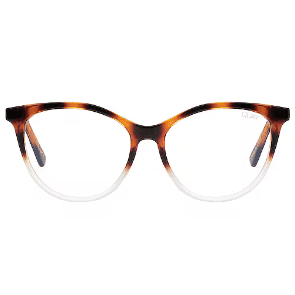 Quay All Nighter Tort Clear Blue Light Blocker cat eye glasses store coomera sunglass culture