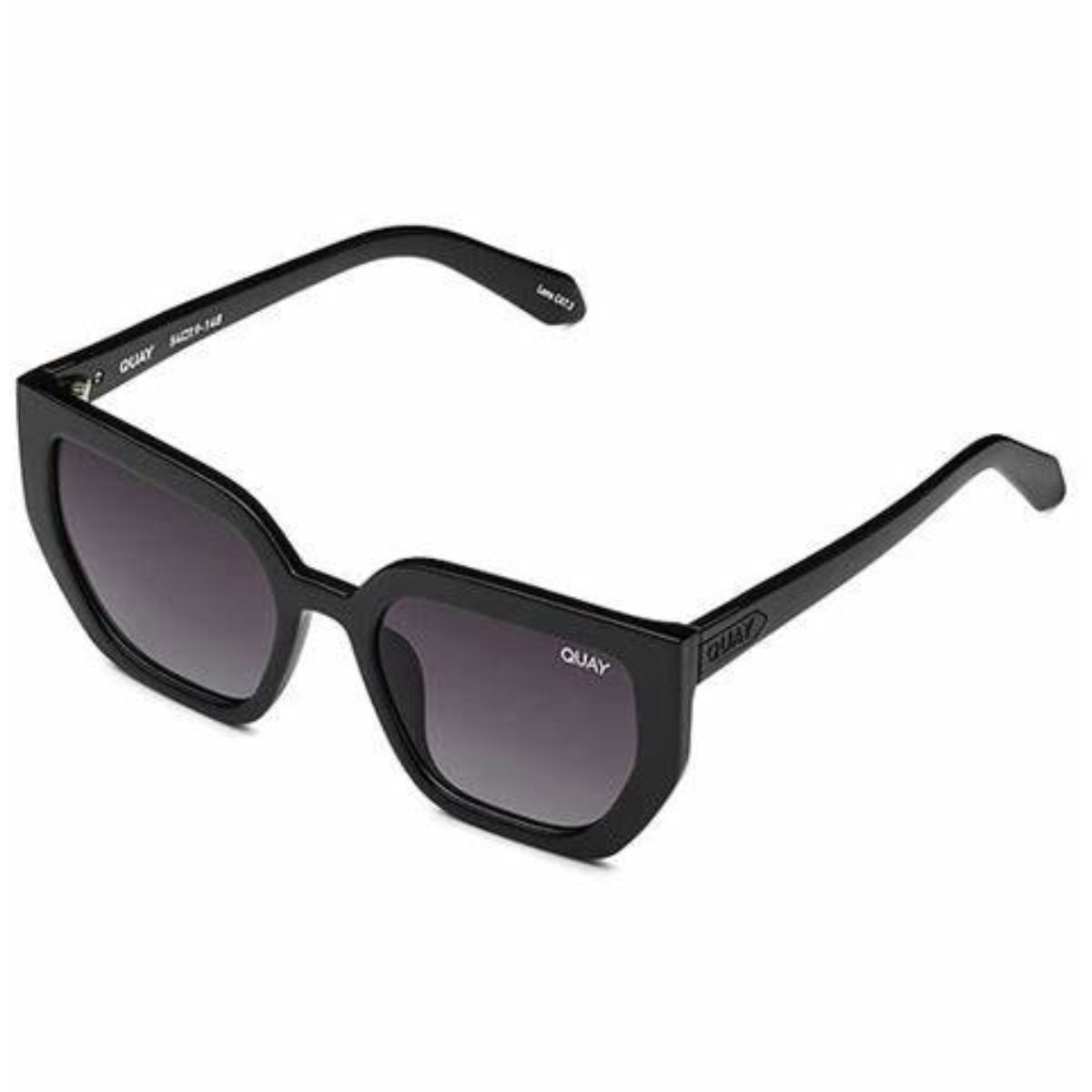Quay Contoured Black/Smoke Polarised