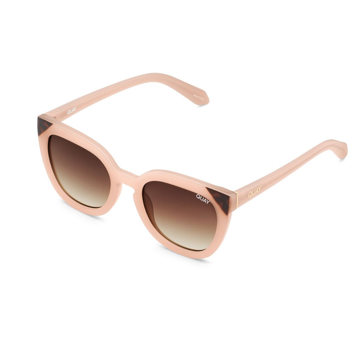 Quay NOOSA Pink Brown Women's Sunglass Culture Side