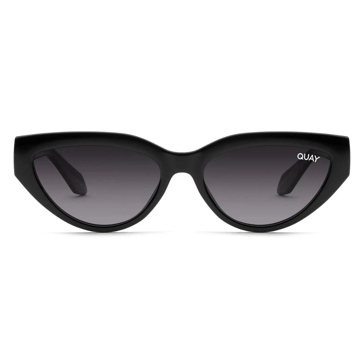 Quay Narrow Down Black Smoke Polarised Womens Cateye SUnglass Culture Front