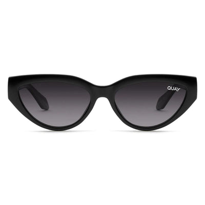 Quay Narrow Down Black Smoke Polarised Womens Cateye SUnglass Culture Front