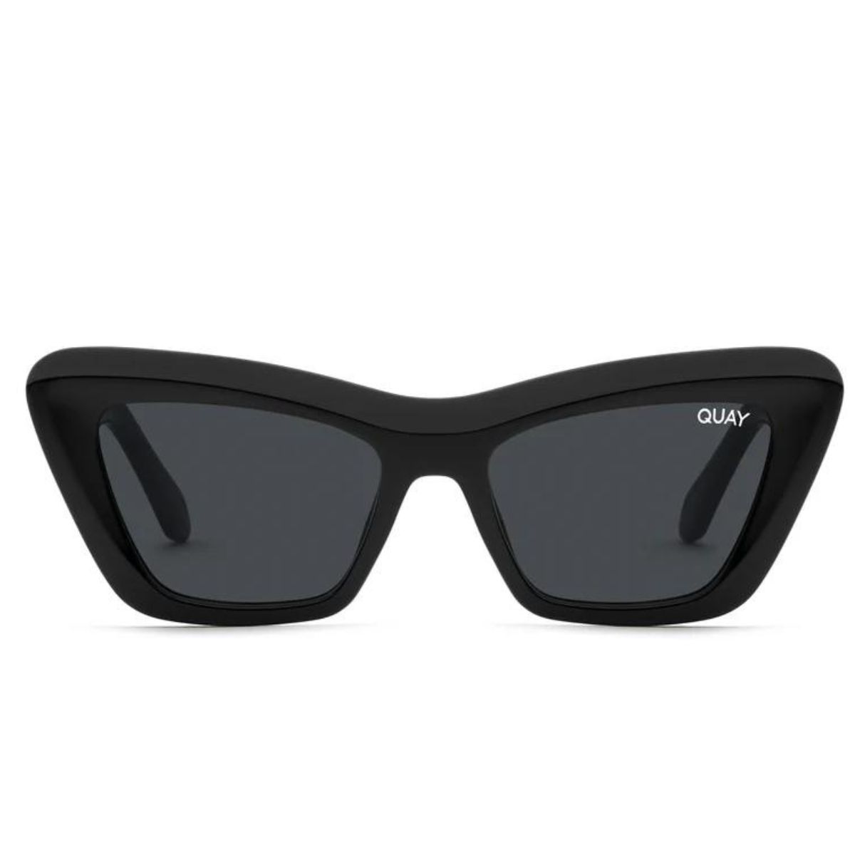 Quay On the Radio Black Polarised Cateye WOmens Sunglass Culture Front