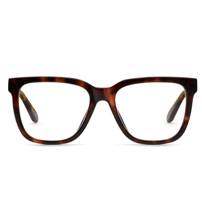 Quay WIRED Tortoise Clear Bluelights Unisex Sunglass Culture Front