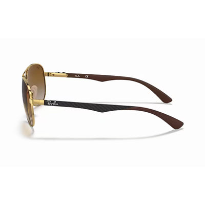 RAYBAN RB8313 001 51 CARBON F GOLD GRADIENT BROWN AVIATOR METAL FRAME UNISEX coomera westfield sunglass store