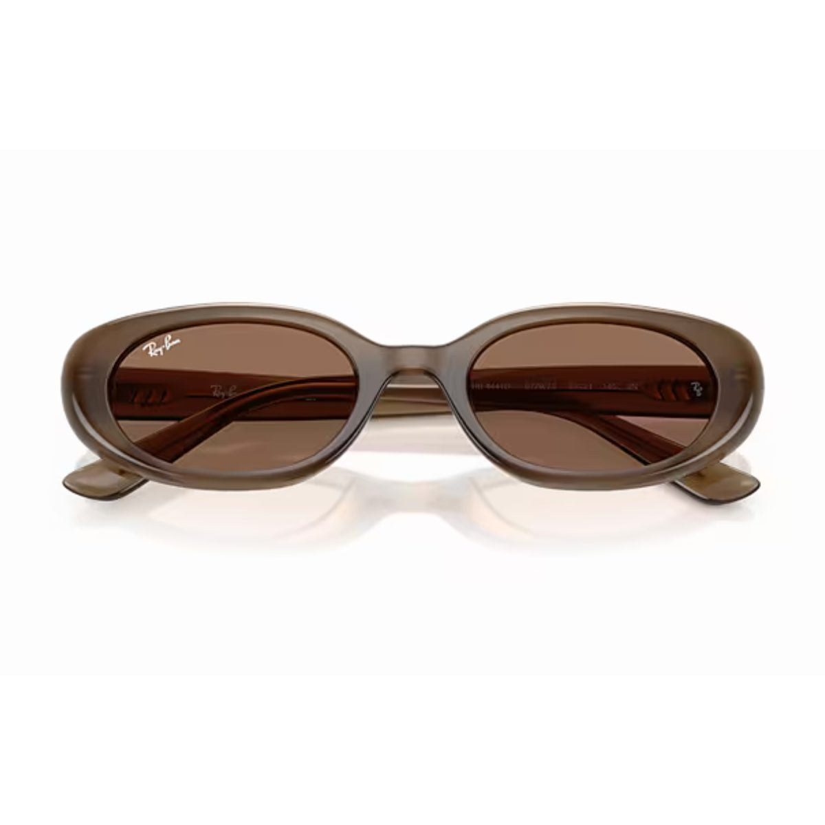 RB 4441D 677973 53 OPAL BROWN Ray ban on trend trendy oval slim sleek light brown sunglass culture coomera westfield folded