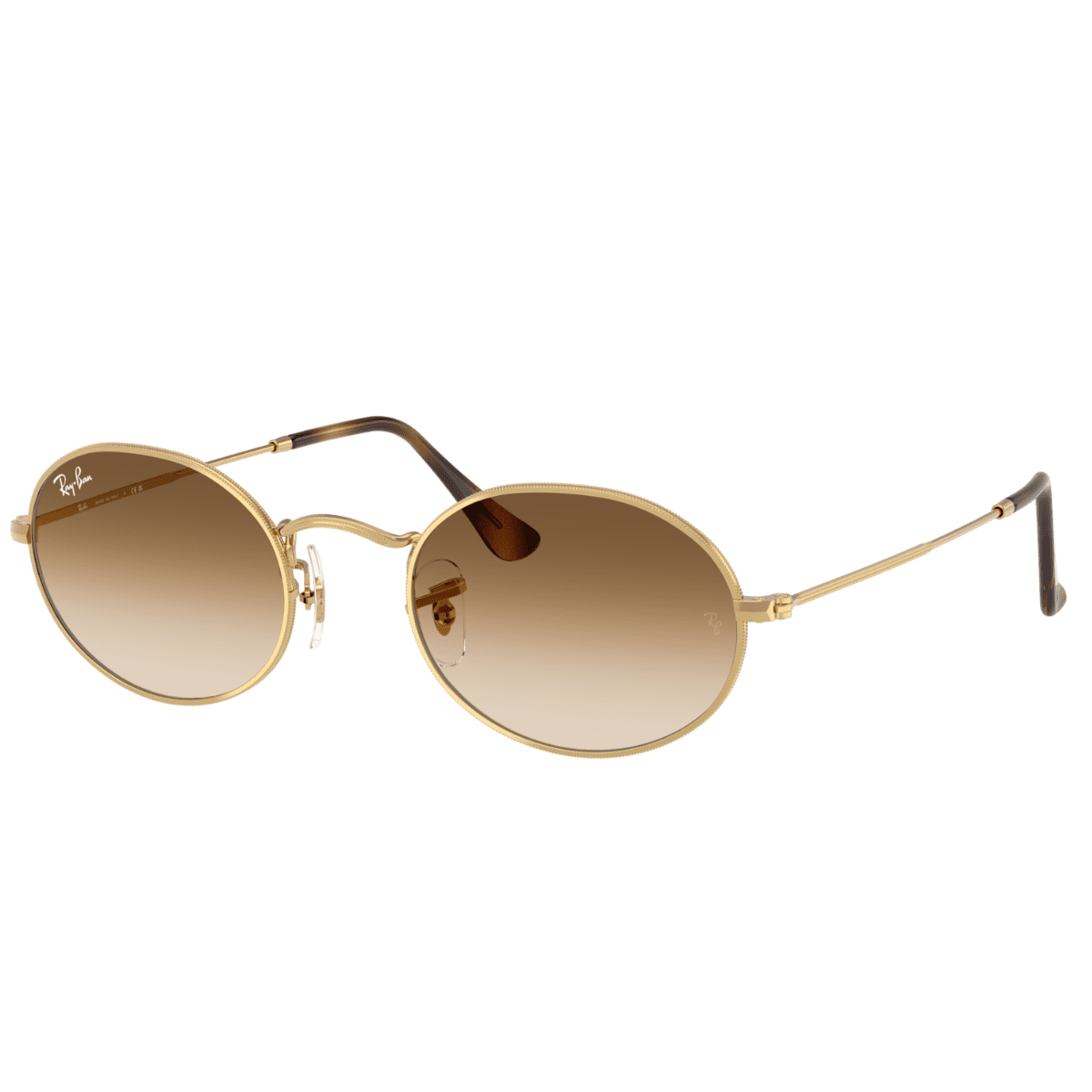 RB3547 001 51 51 GOLD BROWN FADE oval metal arista