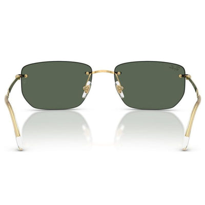 RB3768 001 71 56 green gold rimless sunglass culture slim coomera rayban nose pads