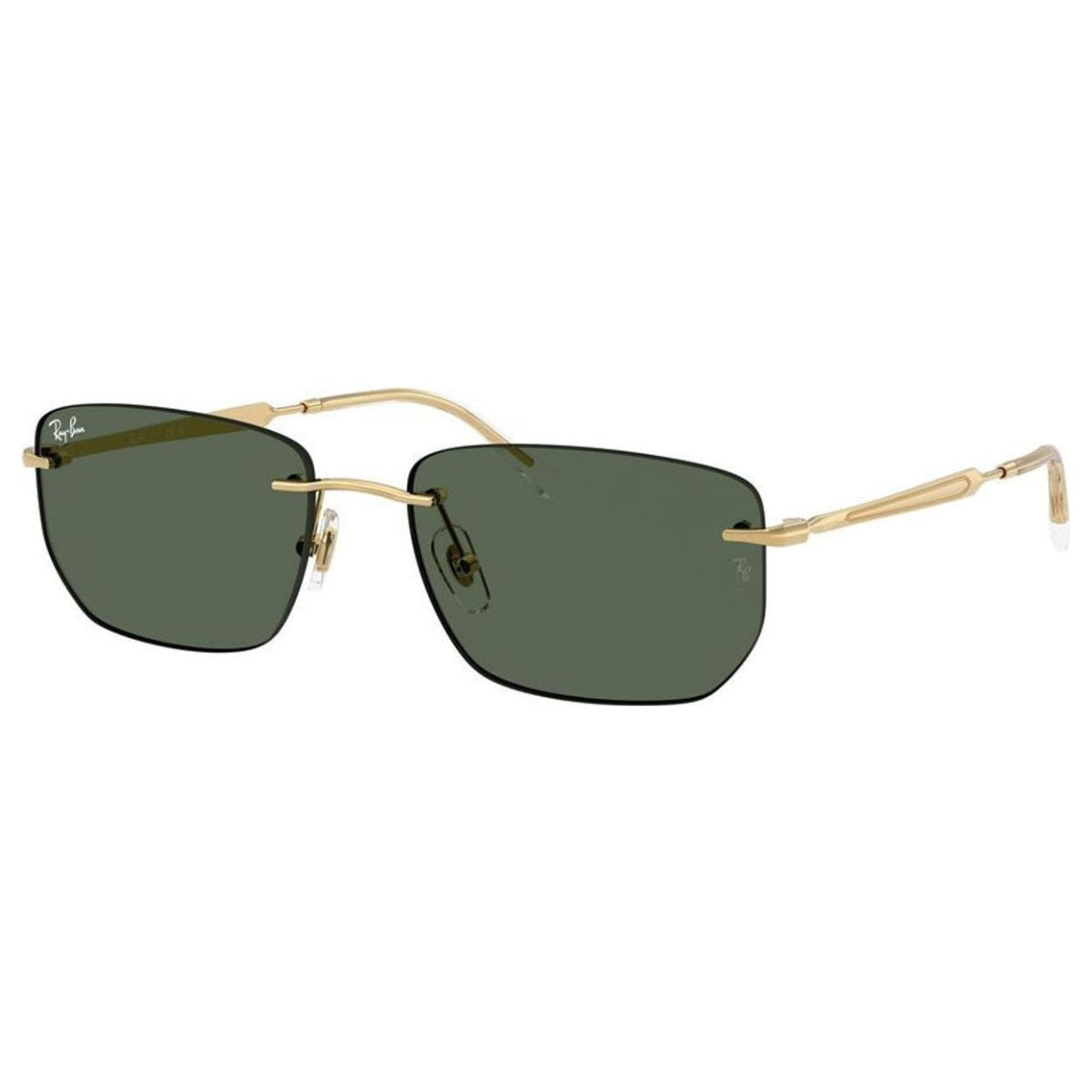 RB3768 001 71 56 green gold rimless sunglass culture slim coomera