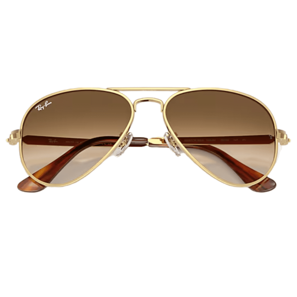 RB3925 001 51 58 ray ban aviator max gold thick front folded sunglass culture