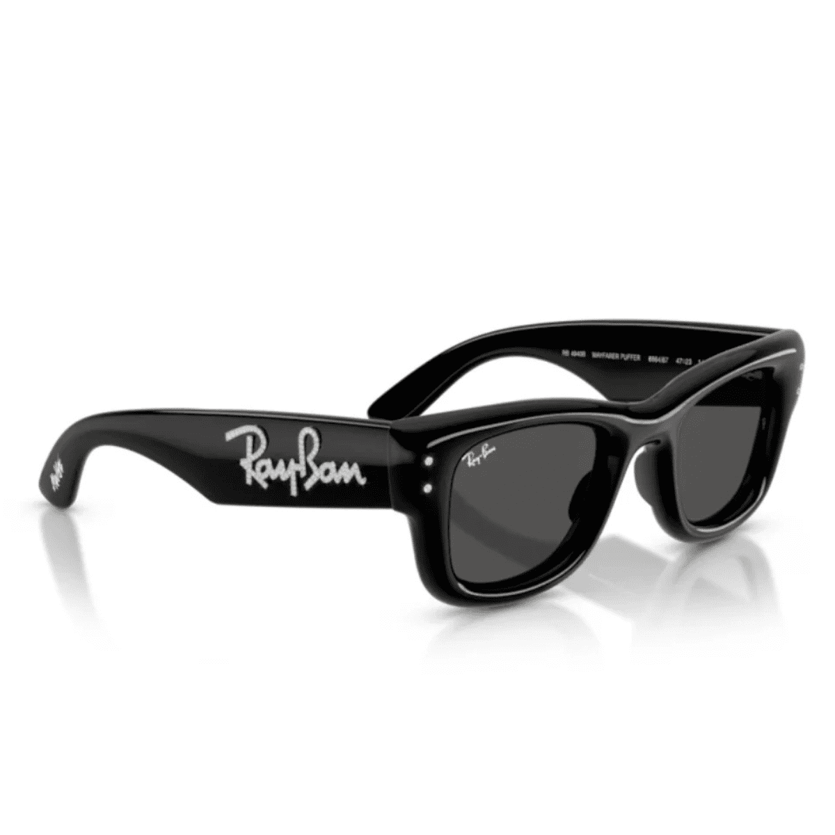 Ray-Ban RB4940B 6864787 47 Black Strass/Dark Grey Wayfarer Puffer Limited Edition