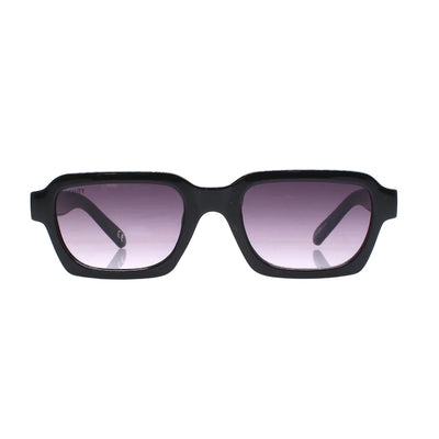 REALITY FITZROVIAblack dusk rectangle bold unisex sunglass culture front