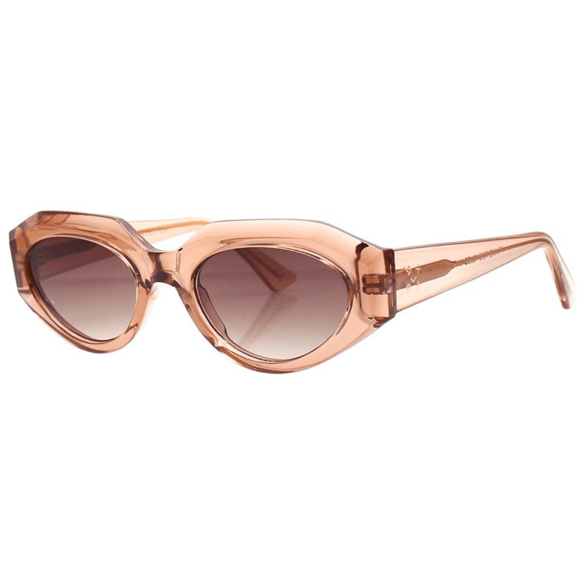 REALITY LUXE 1 DUSTY ROSE cat eye womens transparent sunglass culture