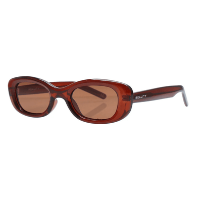 Reality Modern Venus Chocolate Polarised womens cat eye oval sunglass culture side