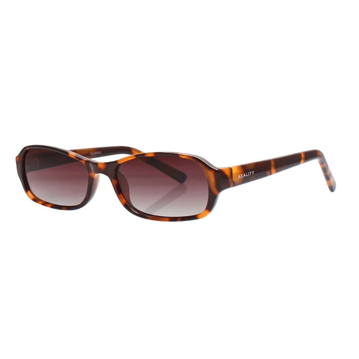 REALITY MILLENNIUM TURTLE slim rectangle rounded unisex sunglass culture side