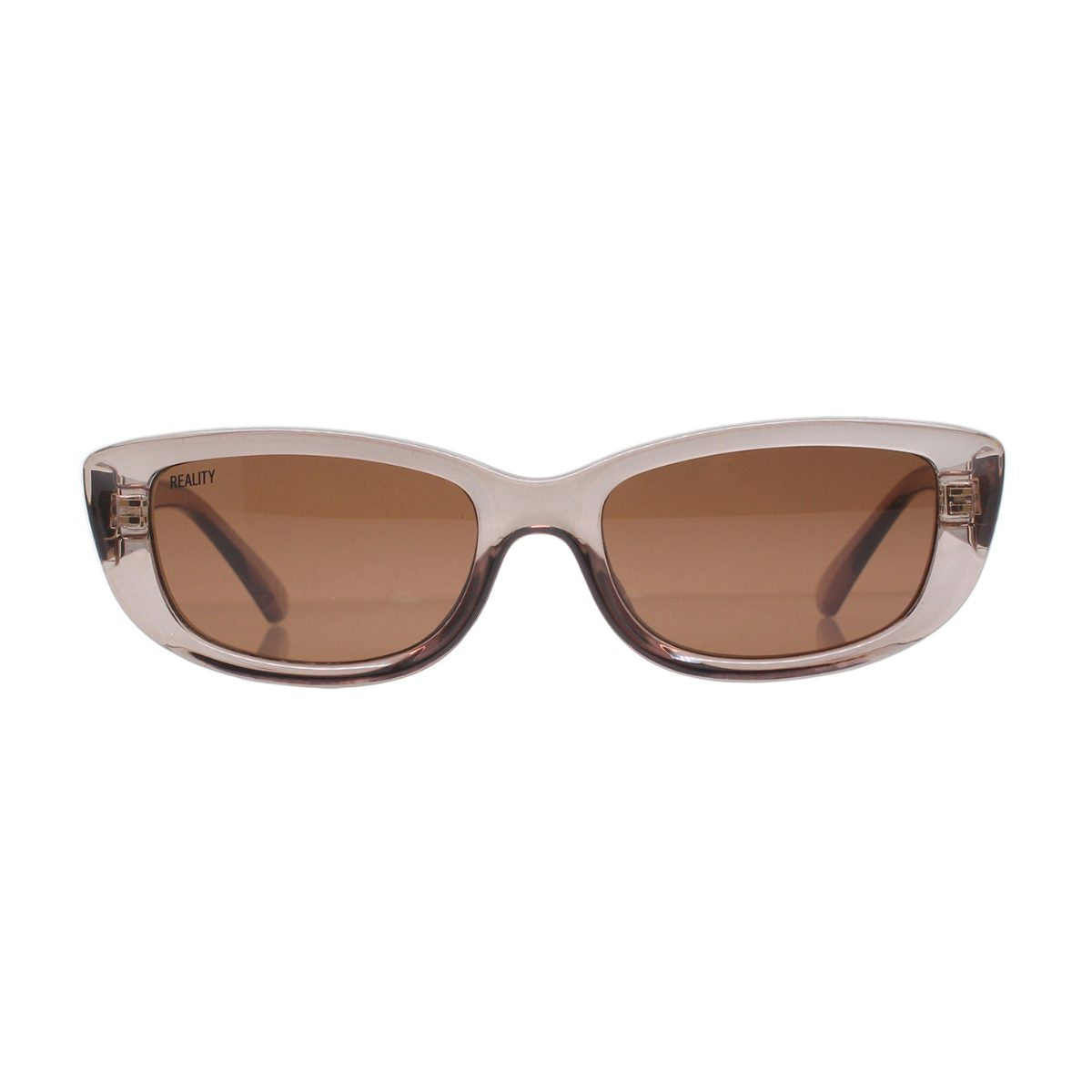 REALITY ODELE GREY MOCCA sunglass culture transparent frame