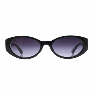 REALITY REALITY DEEP IN VOGUE BLACK oval sleek slim sunglass culture