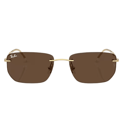 Ray-Ban 8056262562260 RB3768 001 73 56 gold frameless rimless sunglass culture coomera rayban online store front