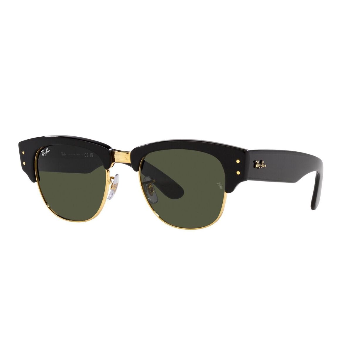 Ray-Ban RB0316S 90131 53 Black on Gold/Green Mega Clubmaster