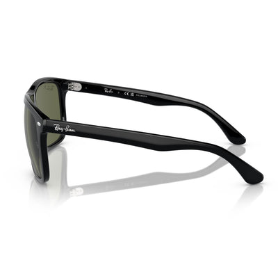 Ray-Ban 4547 601 58 60 Boyfriend Polarised Black Green Sunglass Culture Temple