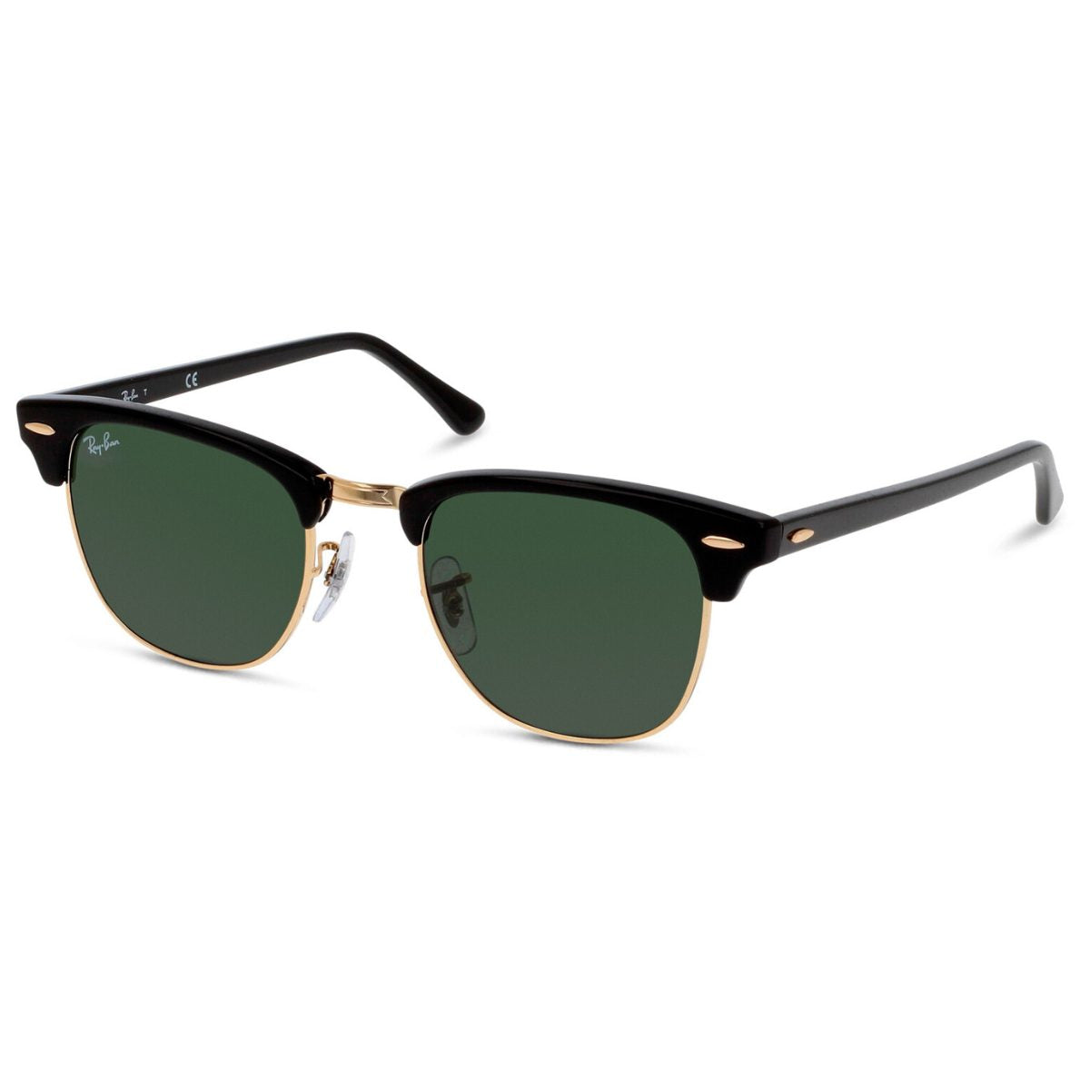 Ray-Ban RB3016F W0365 55 Black Green Large Clubmaster unisex sunglass culture