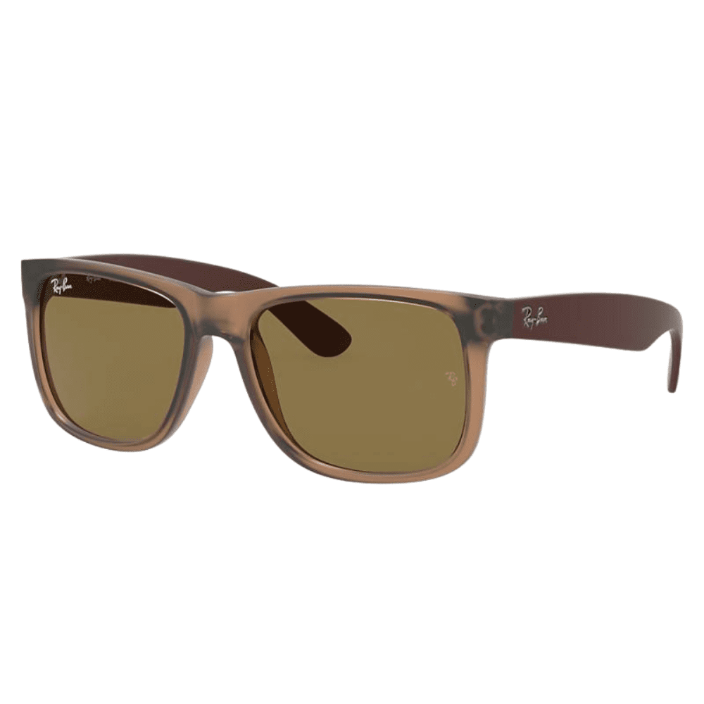 Ray-Ban RB4165 6510/73 55 Matte Transparent Brown/Dark Brown Justin