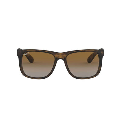 Ray-Ban RB4165 865/T5 55 Justin Havana Rubber/Brown Gradient Polarised