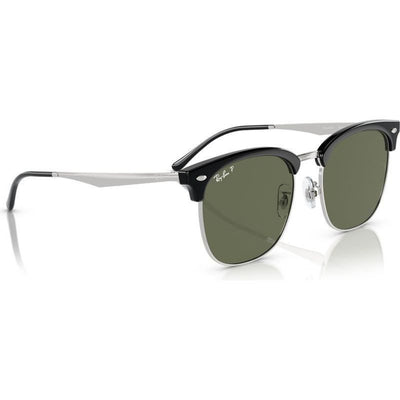 Ray-Ban RB4418D 66709A 56 Black on Silver/Dark Green Polarised