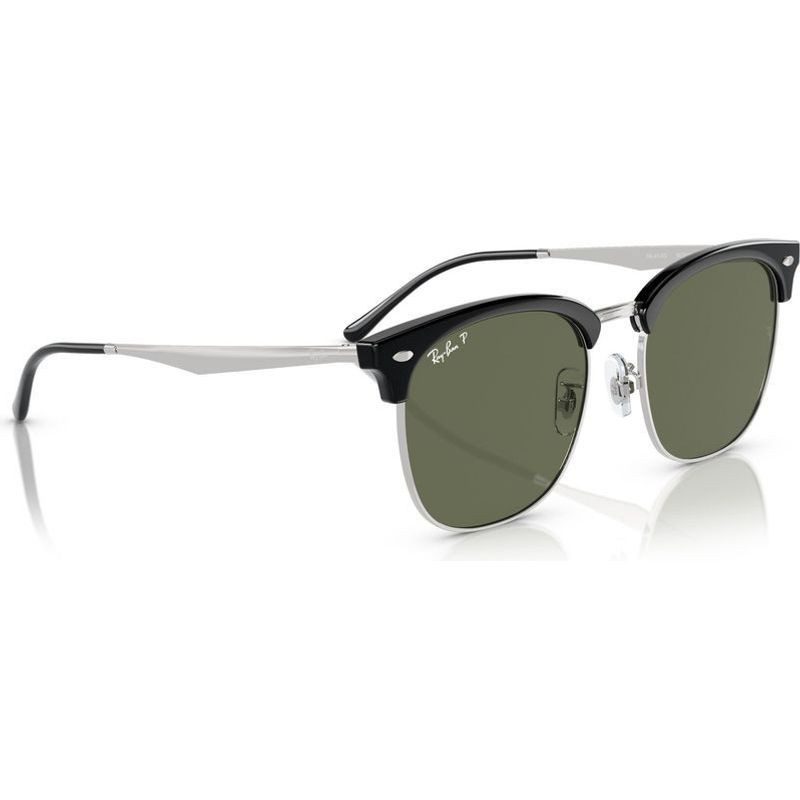 Ray-Ban RB4418D 66709A 56 Black on Silver/Dark Green Polarised