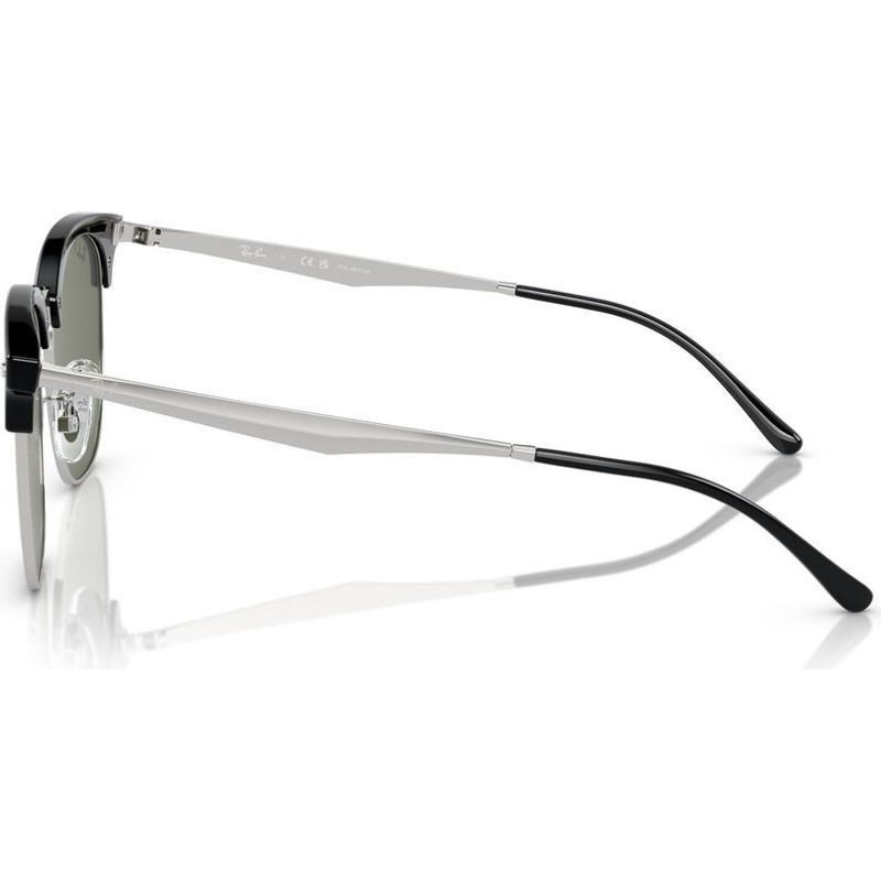 Ray-Ban RB4418D 66709A 56 Black on Silver/Dark Green Polarised