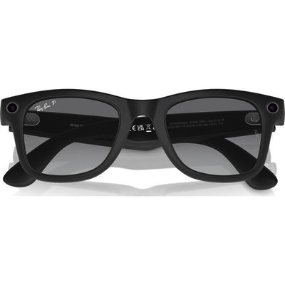 Ray-Ban Smart Glasses Meta Wayfarer RW4008 601ST3 53 Matte Black Polarised LARGE