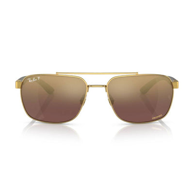 Ray-Ban RB3701 001/6B 59 Gold/Purple Gold Chromance Polarised