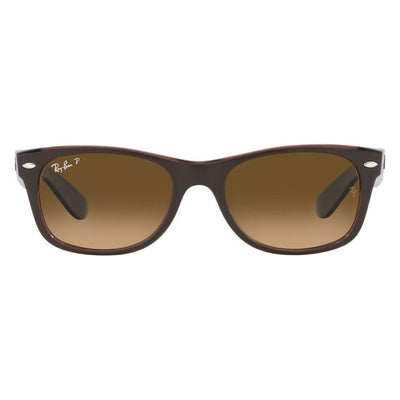 Ray-Ban RB2132 6608 M2/52 Matte Transparent Brown Polarised New Wayfarer