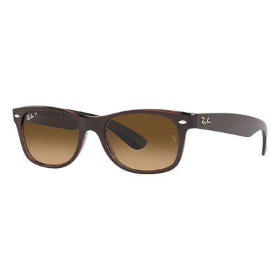 Ray-Ban RB2132 6608 M2/52 Matte Transparent Brown Polarised New Wayfarer