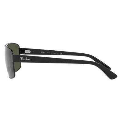Ray-Ban RB3687 002 31 58 Black Green Glass Lens