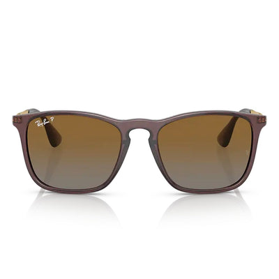 Ray-Ban RB4187 Chris 6593T5 54 Transparent Brown Gradient Lens Polarised